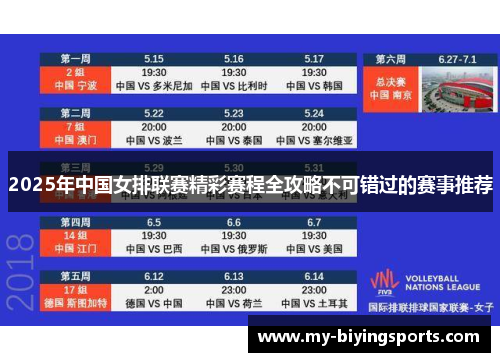2025年中国女排联赛精彩赛程全攻略不可错过的赛事推荐