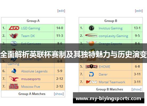全面解析英联杯赛制及其独特魅力与历史演变 全面解析英联杯赛制及其独特魅力与历史演变